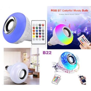LED Ampoule Bluetooth Musique Haut-Parleur+Télécommande
