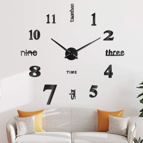 Montre horloge Murale Décor intérieur en 3D