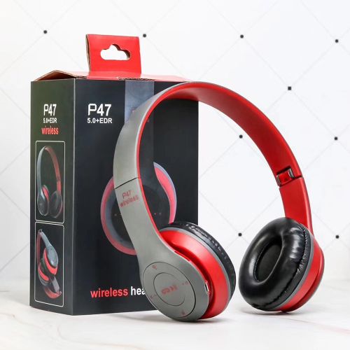 Casque Bluetooth -P47 - Rouge