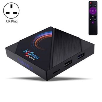 H96 Max 4K Ultra HD Smart TV Box Ler, Android 10.0 2GB+16GB UK Plug