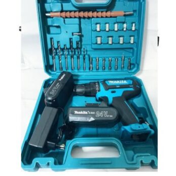 Makita Accessories Perceuse Visseuse Sans Fil 24V Avec 2 Batteries+24 Accessoires
