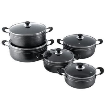 Lot De 5 Casseroles Acier Inoxydable