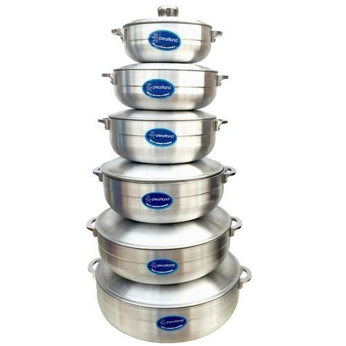 Lot De Casserole - 6 Pièces - Aluminium - Taille 20/24/26/30/34/38cm 1 Lot De Casserole - 6 Pièces - Aluminium - Taille 20/24/26/30/34/38cm
