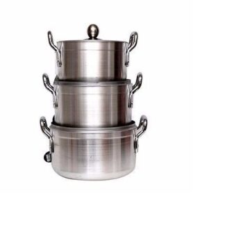 Jeux De Casserole Aluminium - 7 Pièces - Inox