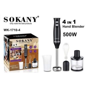 Mixeur Batteur batteuse - Mixeur Plongeant 4 en 1 - 500W