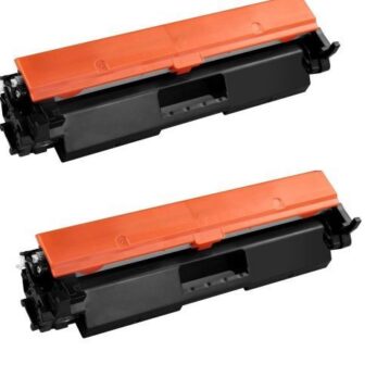 Pack De 2 Cartouches Toners Compatibles 17A / 17X- HCF217A - Noir