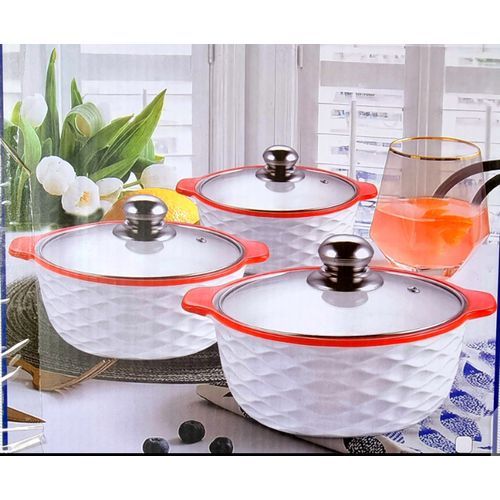 Lot De 3 Soupière ET COUVERTURE VITRÉ 1 Lot De 3 Soupière ET COUVERTURE VITRÉ