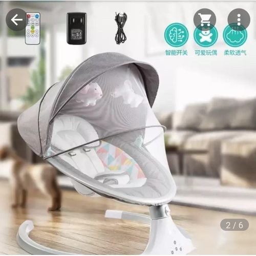 Berceau électrique à bascule pour bébé – Mélodieuse 3 Berceau électrique à bascule pour bébé – Mélodieuse – Image 3