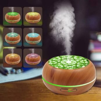 Diffuseur D’huile Essentielle , Humidificateur – Veilleuse