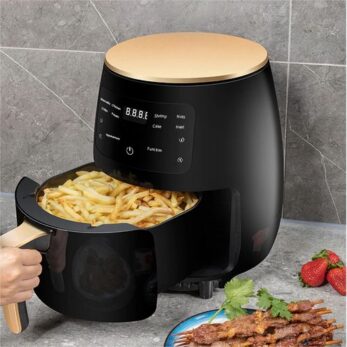 Friteuse à Air Grande Capacité 4,5L, Four électrique, Machine à Frites à écran Tactile Intelligent