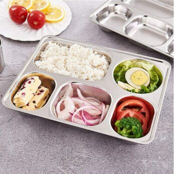 ASSIETTE DIVISÉ Aluminium - 3 pcs