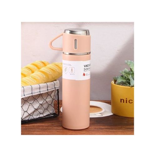Gourdes Thermos Isotherme Avec 3 Tasses 2 Gourdes Thermos Isotherme Avec 3 Tasses – Image 2