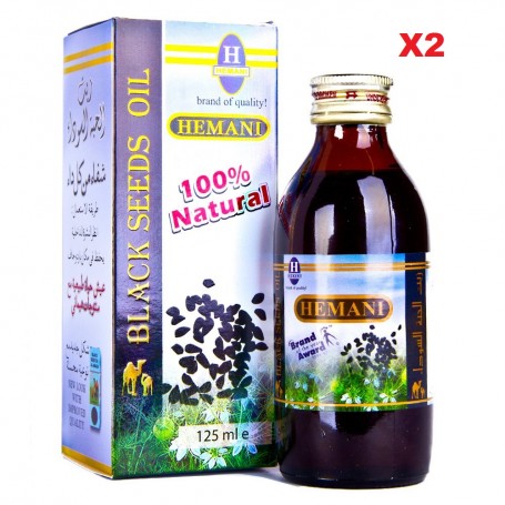 2 bouteilles d'huile de nigelle - cumin noir - 100% naturel
