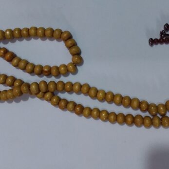 Chapelet (Masbaha) 100 grains en bois traditionnel
