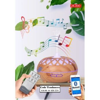 Diffuseur D’Huile Essentielle 500ml, Avec Bluetooth , Haut Parleur + Télécommande