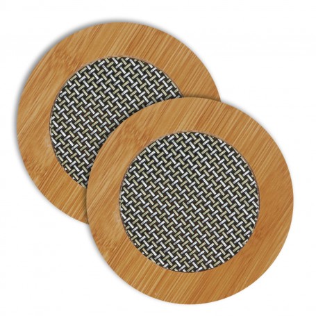 4 dessous de tasse chaude - isolation thermique - bambou – Image 2
