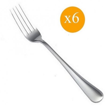 6 fourchettes de luxe de table - inox