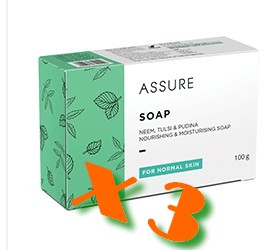 Lot de 3 savons ASSURE