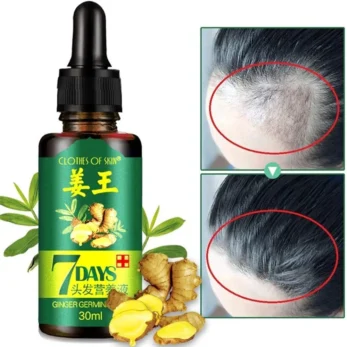 7 jours huile germinale de gingembre poussé cheveux