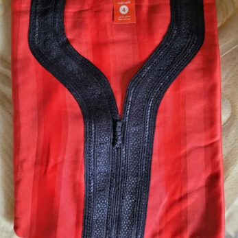 Boubou Marocain Homme – Cou Brodé