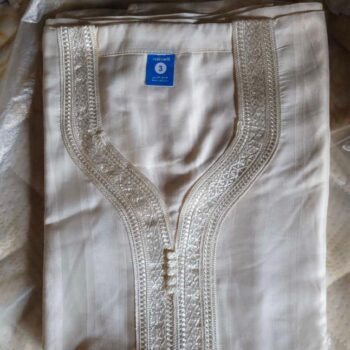 Boubou Marocain Homme – Cou Brodé