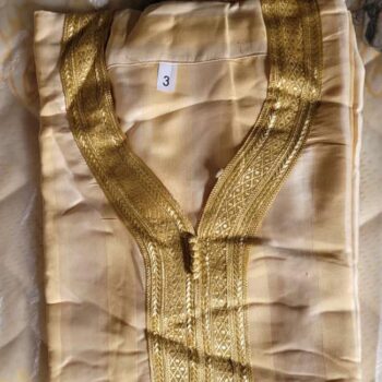 Boubou Marocain Homme – Cou Brodé