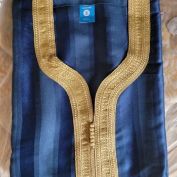 Boubou Marocain Homme – Cou Brodé
