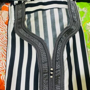 Boubou Marocain Homme – Cou Brodé