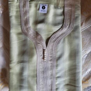 Boubou Marocain Homme – Cou Brodé
