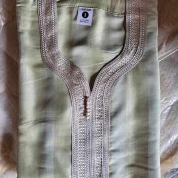Boubou Marocain Homme – Cou Brodé
