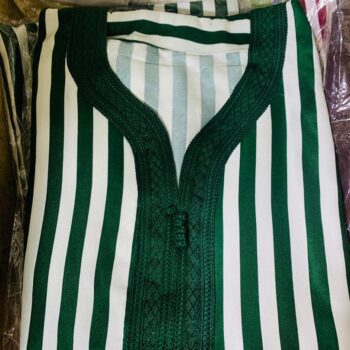 Boubou Marocain Homme – Cou Brodé