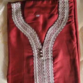 Boubou Marocain Homme – Cou Brodé