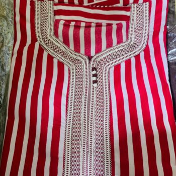 Boubou Marocain Homme – Cou Brodé