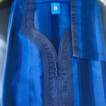 Boubou Marocain Homme – Cou Brodé
