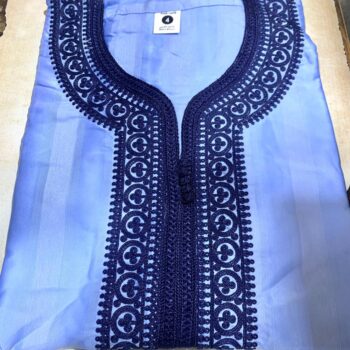 Boubou Marocain Homme – Cou Brodé