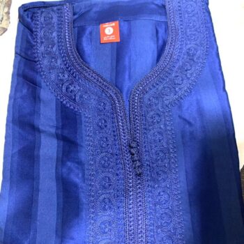 Boubou Marocain Homme – Cou Brodé