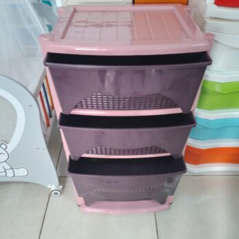 Étagère, Amoirs, tiroirs de rangement en plastique - 4 Niveaux