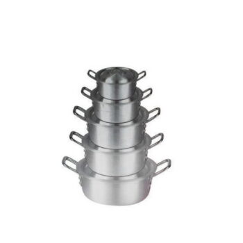 Lot de 5 casseroles en aluminium