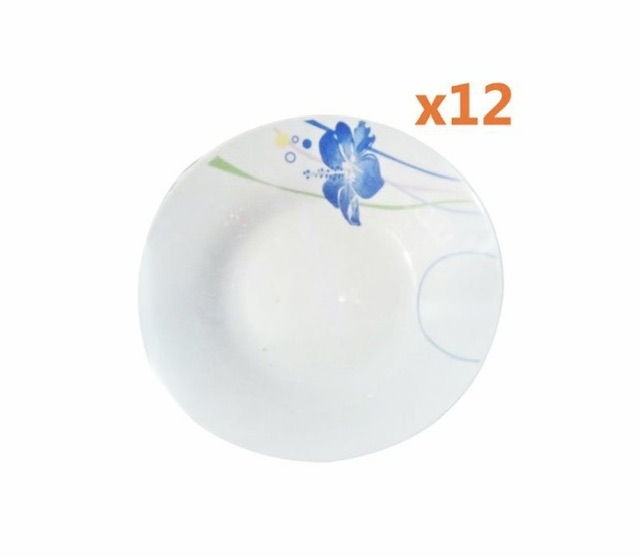 Lot de 12 assiettes cassables pouce 09