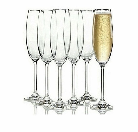 Lot de 6 verres à champagne