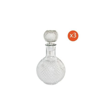 Lot de 3 bouteilles avec bouchon