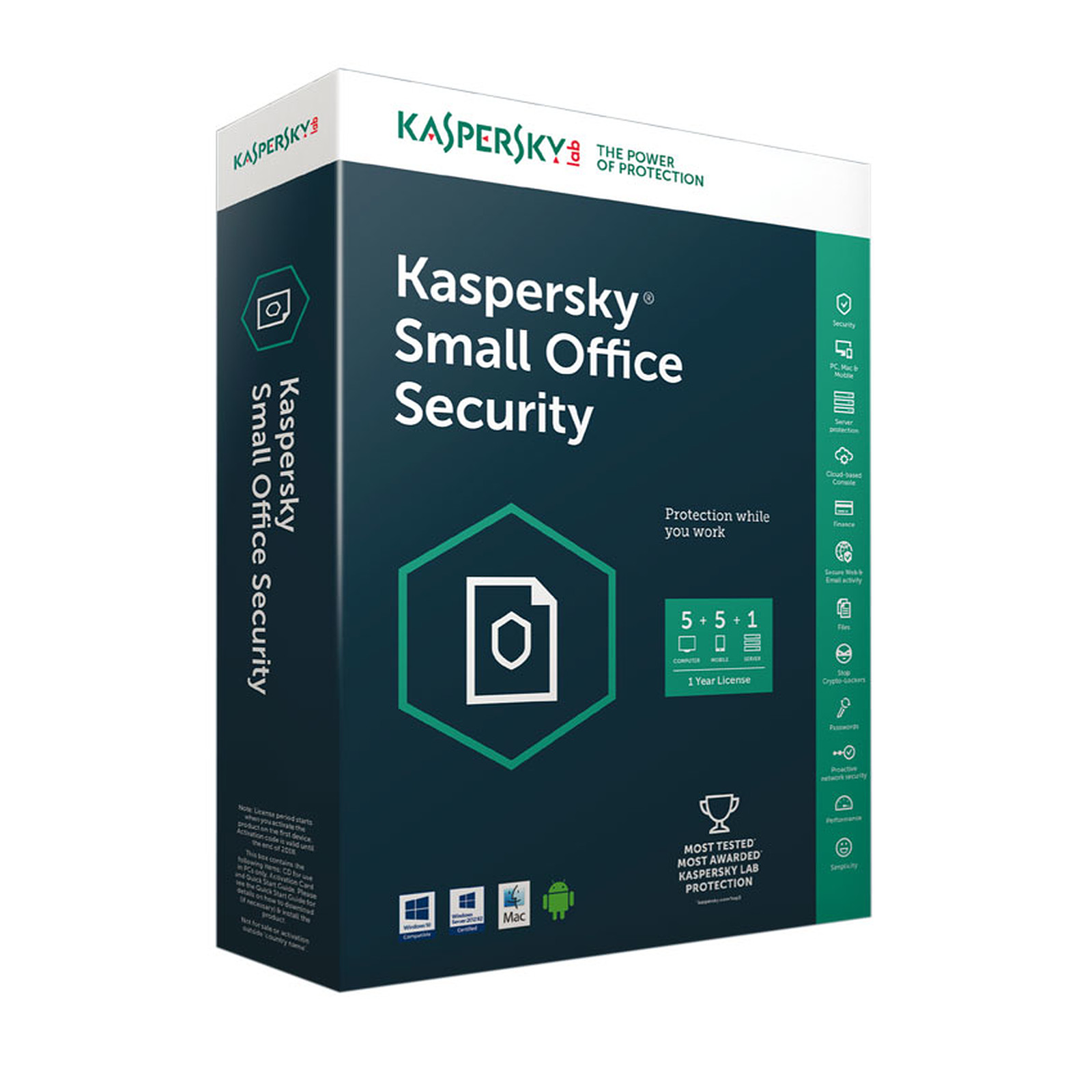 Kaspersky Small Office Security (5 postes serveurs )