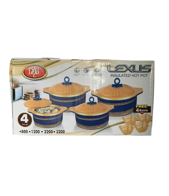 Lot de 4 soupières garde au chaud
