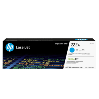 cartouche Toner HP 222A Cyan - bleu