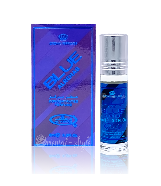 Al Rehab Huile de Parfum Concentrée Bleu 6ml 2 Al Rehab Huile de Parfum Concentrée Bleu 6ml – Image 2
