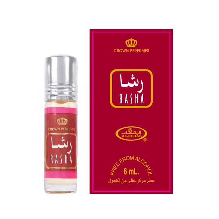 6 parfums Al Rehab Huile de parfum concentrée Rasha