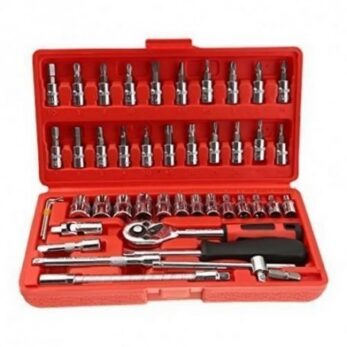 malette à outils mécanique - 46 pièces - argent