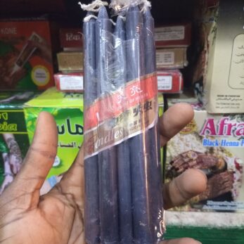 Lot de 4 bougie teinté à la masse - Noire