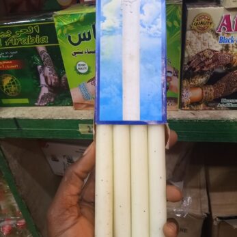 Lot de 8 bougie teinté à la masse - Blanche