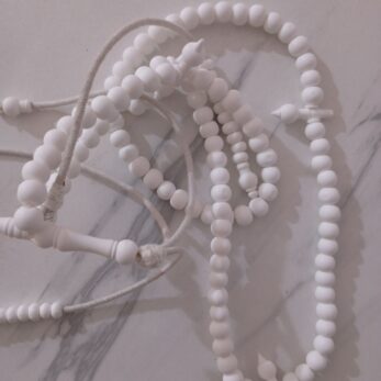 chapelet Tidjani bakhline blanc